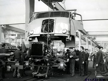 Záběr z výroby v roce 1962